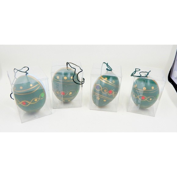 Bombay Co. Christmas Ornaments Hanging Nutcracker Egg Set Of 4 - Picture 2 of 6